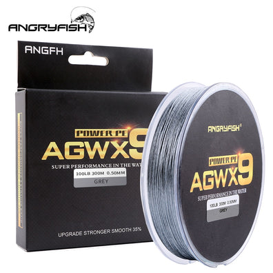 Angryfish 9 Strand Super PE Braided Fishing Line  300M/327YD